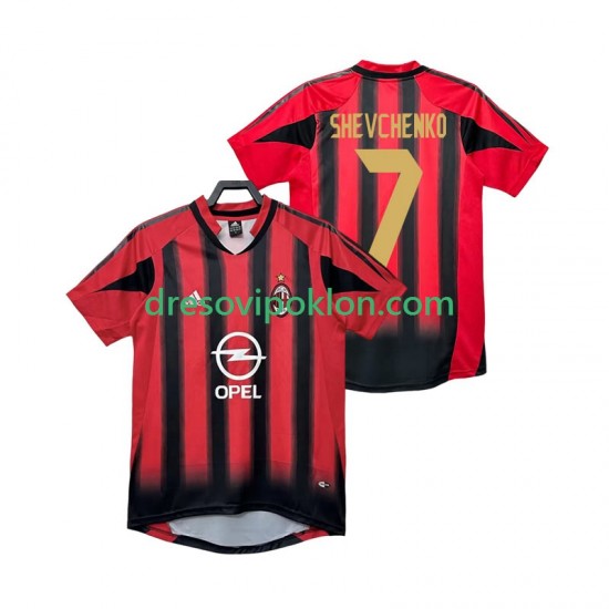 AC Milan SHEVCHENKO 7 2005 Retro Dres Domaći 2004 Kratkih Rukava ,Muški