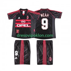 AC Milan WEAH 9 Retro Dres Treći 1998 1999 Kratkih Rukava ,Dječji Komplet