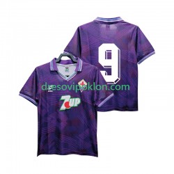 ACF Fiorentina 9 1992 1993 Retro Dres Domaći Kratkih Rukava ,Muški