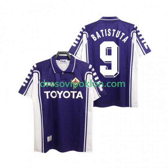 ACF Fiorentina BASTUTA 9 2000 Retro Dres Domaći 1999 Kratkih Rukava ,Muški