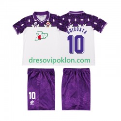 ACF Fiorentina RUI COSTA 10 1992 1993 Retro Dres Gostujući Kratkih Rukava ,Dječji Komplet