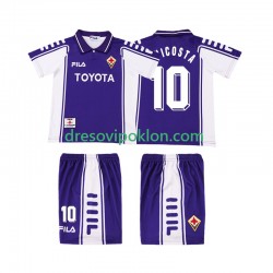 ACF Fiorentina RUI COSTA 10 2000 Retro Dres Domaći 1999 Kratkih Rukava ,Dječji Komplet