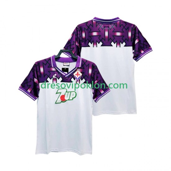 ACF Fiorentina 1992 1993 Retro Dres Gostujući Kratkih Rukava ,Muški