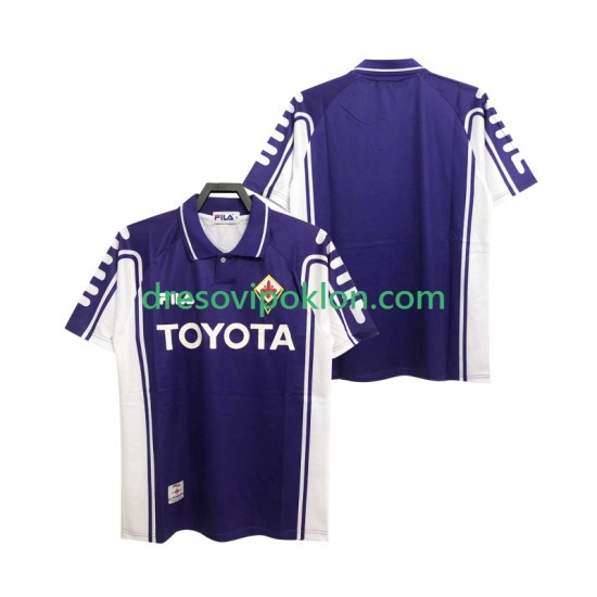 ACF Fiorentina 2000 Retro Dres Domaći 1999 Kratkih Rukava ,Muški
