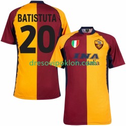 Roma Batistuta 20 2000 2001 Retro Dres Domaći Kratkih Rukava ,Muški