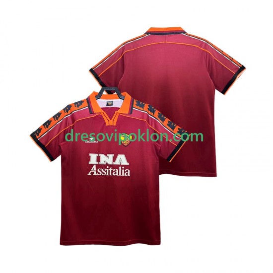 Roma Retro Dres Domaći 1998 1999 Kratkih Rukava ,Muški