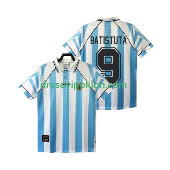 Argentina BATISTUTA 9 1996 1997 Retro Dres Domaći Kratkih Rukava ,Muški
