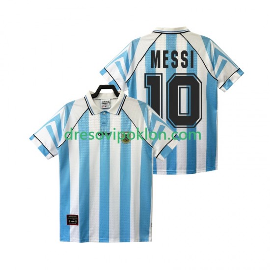 Argentina Lionel Messi 10 1996 1997 Retro Dres Domaći Kratkih Rukava ,Muški