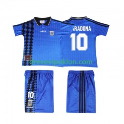 Argentina MARADONA 10 Retro Dres Gostujući 1994 Kratkih Rukava ,Dječji Komplet