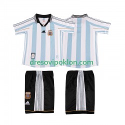 Argentina Retro Dres Domaći 1998 Kratkih Rukava ,Dječji Komplet