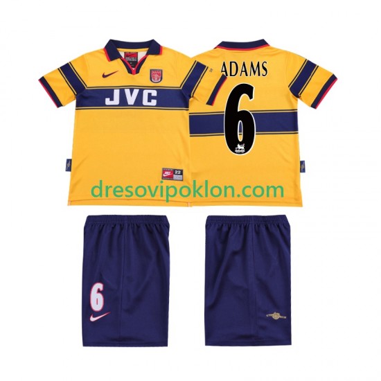 Arsenal ADAMS 6 1997 Retro Dres Gostujući 1999 Kratkih Rukava ,Dječji Komplet