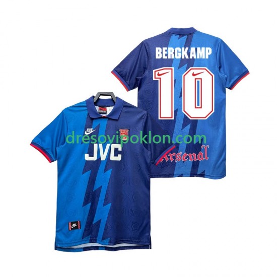 Arsenal BERGKAMP 10 1995 1996 Retro Dres Gostujući Kratkih Rukava ,Muški