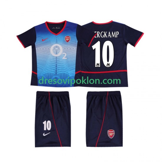 Arsenal BERGKAMP 10 Retro Dres Gostujući 2004 2002 Kratkih Rukava ,Dječji Komplet