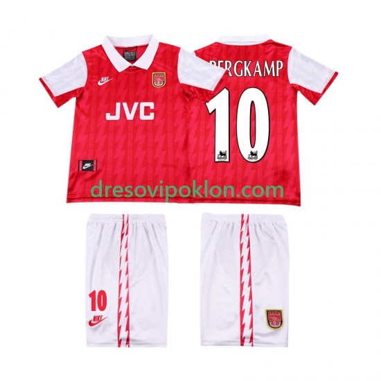 Arsenal BERGKAMP 10 1996 Retro Dres Domaći 1994 Kratkih Rukava ,Dječji Komplet