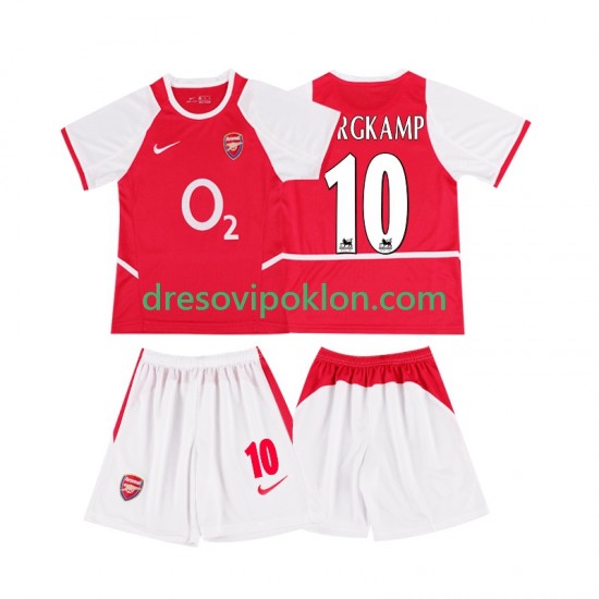 Arsenal BERGKAMP 10 2003 Retro Dres Domaći 2002 Kratkih Rukava ,Dječji Komplet