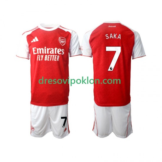 Arsenal Bukayo Saka 7 Dres Domaći 2025-2026 Kratkih Rukava ,Dječji Komplet
