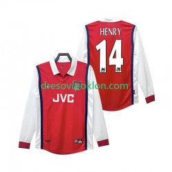 Arsenal Henry 14 Retro Dres Domaći 1998 1999 Dugim Rukavima ,Muški