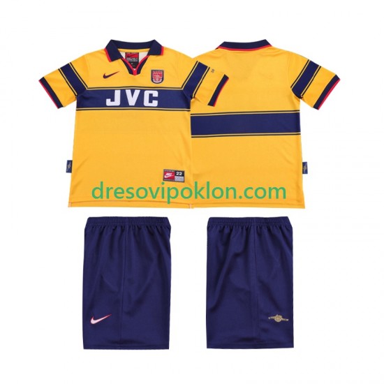 Arsenal 1997 Retro Dres Gostujući 1999 Kratkih Rukava ,Dječji Komplet