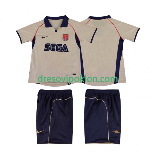 Arsenal 2001 Retro Dres Gostujući 2002 Kratkih Rukava ,Dječji Komplet