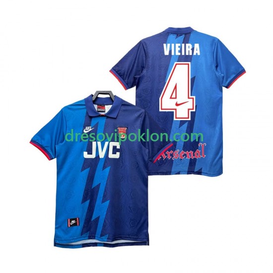 Arsenal VIEIRA 4 1995 1996 Retro Dres Gostujući Kratkih Rukava ,Muški