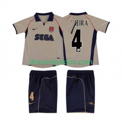 Arsenal VIEIRA 4 2001 Retro Dres Gostujući 2002 Kratkih Rukava ,Dječji Komplet