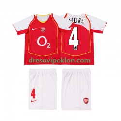Arsenal VIEIRA 4 2005 Retro Dres Domaći 2004 Kratkih Rukava ,Dječji Komplet
