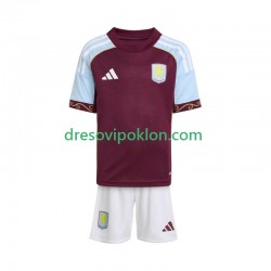 Aston Villa Dres Domaći 2025-2026 Kratkih Rukava ,Dječji Komplet