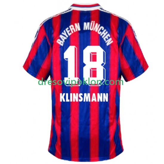 FC Bayern München Klinsmann 18 1995 1997 Retro Dres Domaći Kratkih Rukava ,Muški