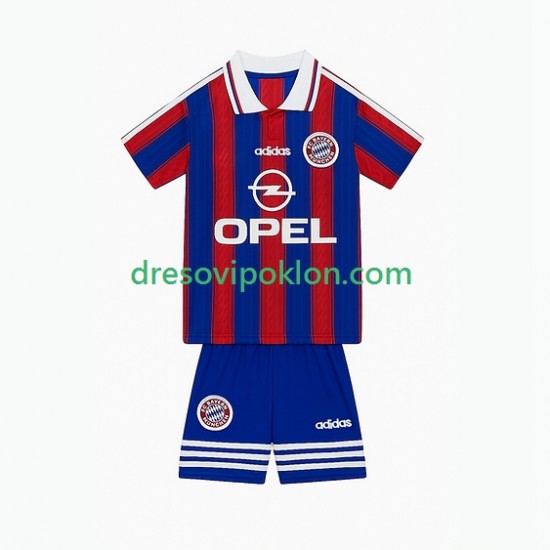 FC Bayern München 1995 1997 Retro Dres Domaći Kratkih Rukava ,Dječji Komplet