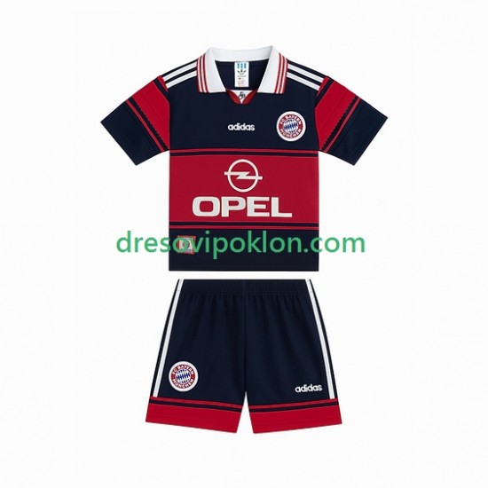 FC Bayern München 1997 Retro Dres Domaći 1999 Kratkih Rukava ,Dječji Komplet