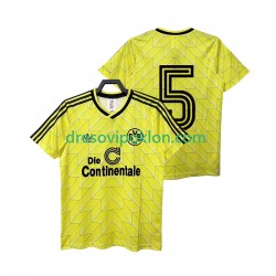 Borussia Dortmund 5 1988 1989 Retro Dres Domaći Kratkih Rukava ,Muški