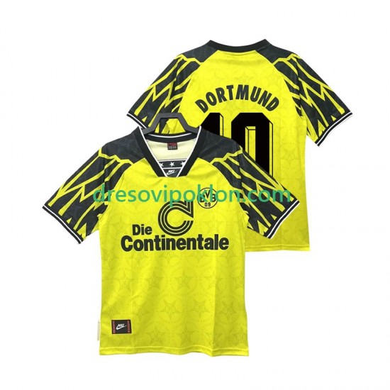 Borussia Dortmund Moller 10 1995 Retro Dres Domaći 1994 Kratkih Rukava ,Muški