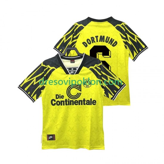 Borussia Dortmund SAMMER 6 1995 Retro Dres Domaći 1994 Kratkih Rukava ,Muški
