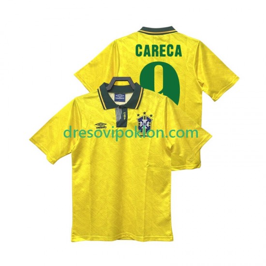 Brazil CARECA 9 1991 1993 Retro Dres Domaći Kratkih Rukava ,Muški
