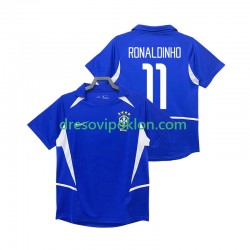 Brazil RONALDINHO 11 Retro Dres Gostujući 2002 Kratkih Rukava ,Muški