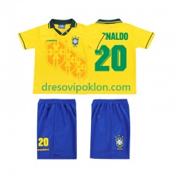 Brazil RONALDO 20 Retro Dres Domaći 1994 Kratkih Rukava ,Dječji Komplet