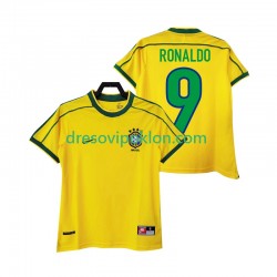 Brazil RONALDO 9 Retro Dres Domaći 1998 Kratkih Rukava ,Muški