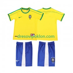 Brazil Retro Dres Domaći 1998 Kratkih Rukava ,Dječji Komplet