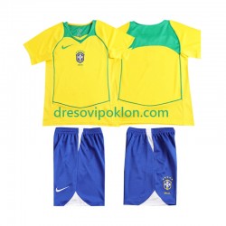 Brazil Retro Dres Domaći 2004 Kratkih Rukava ,Dječji Komplet