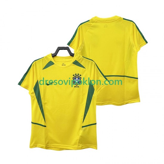Brazil Retro Dres Domaći 2002 Kratkih Rukava ,Muški