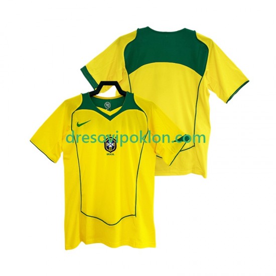Brazil Retro Dres Domaći 2004 Kratkih Rukava ,Muški