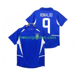 Brazil Ronaldo 9 Retro Dres Gostujući 2002 Kratkih Rukava ,Muški