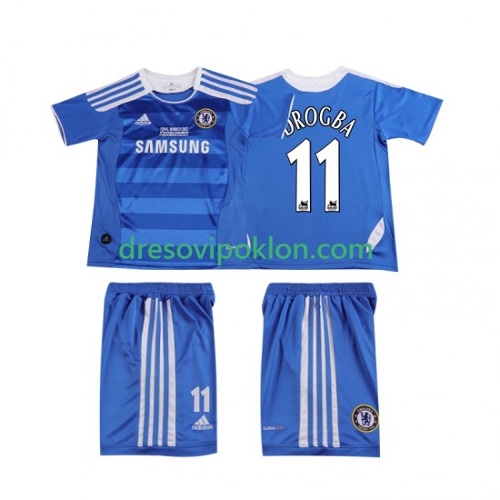 Chelsea DROGBA 11 2012 Retro Dres Domaći 2011 Kratkih Rukava ,Dječji Komplet