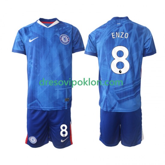 Chelsea Enzo Fernandez 8 Dres Domaći 2025-2026 Kratkih Rukava ,Dječji Komplet
