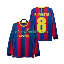 FC Barcelona A INIESTA 8 Retro Dres Domaći 2011 2010 Dugim Rukavima ,Muški