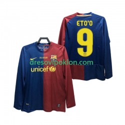 FC Barcelona ETO O 9 Champions League 2009 Retro Dres Domaći 2008 Dugim Rukavima ,Muški