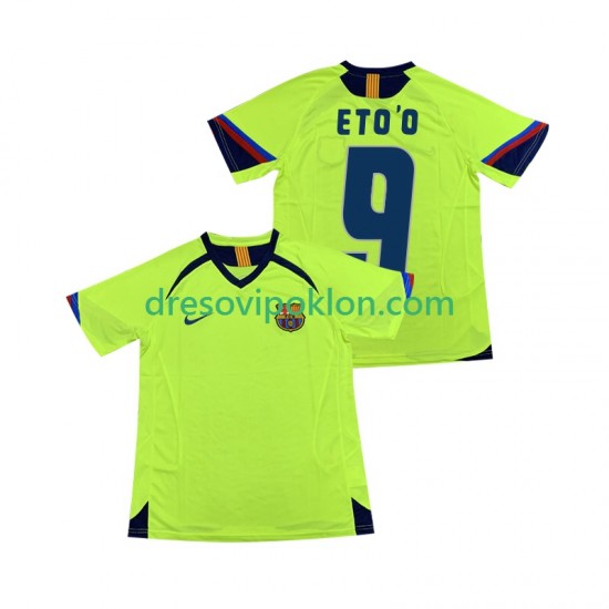 FC Barcelona ETOO 9 2005 Retro Dres Gostujući 2006 Kratkih Rukava ,Muški