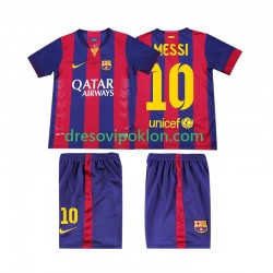 FC Barcelona Lionel Messi 10 2014 2015 Retro Dres Domaći Kratkih Rukava ,Dječji Komplet