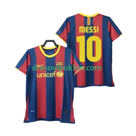 FC Barcelona Lionel Messi 10 Retro Dres Domaći 2011 2010 Kratkih Rukava ,Muški