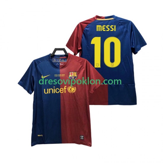 FC Barcelona Lionel Messi 10 Champions League 2009 Retro Dres Domaći 2008 Kratkih Rukava ,Muški